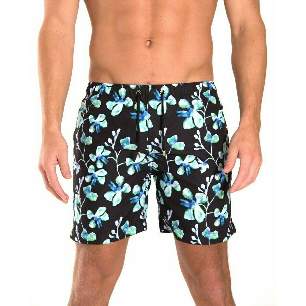 FRANKS Australia men's Waterhouse Night swim trunks shorts mid length Sz XL NEW - Picture 2 of 6